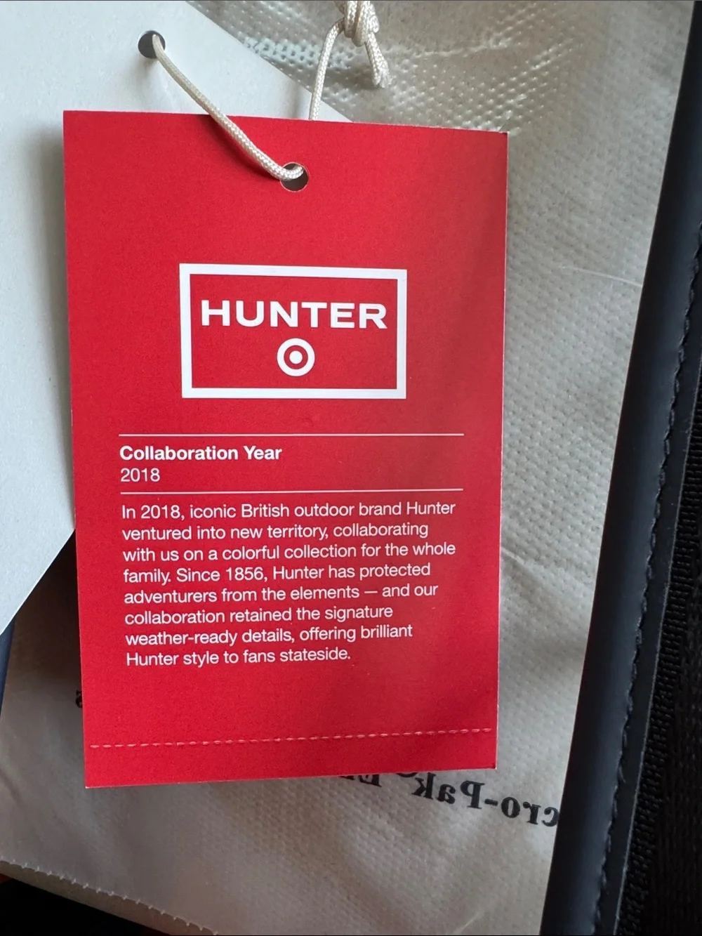 NWT Hunter for Target Medium Navy Blue Backpack Bag w/ Yellow Interior
